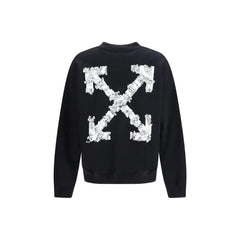 Off-White Black Cotton Sweatshirt