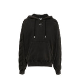 Off-White Black Cotton Sweatshirt - S