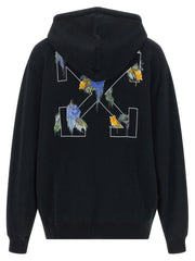Off-White Black Cotton Sweatshirt - S