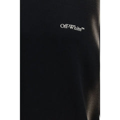 Off-White Hanorac negru din bumbac - S