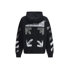 Off-White Black Cotton Sweatshirt - Sweatshirts