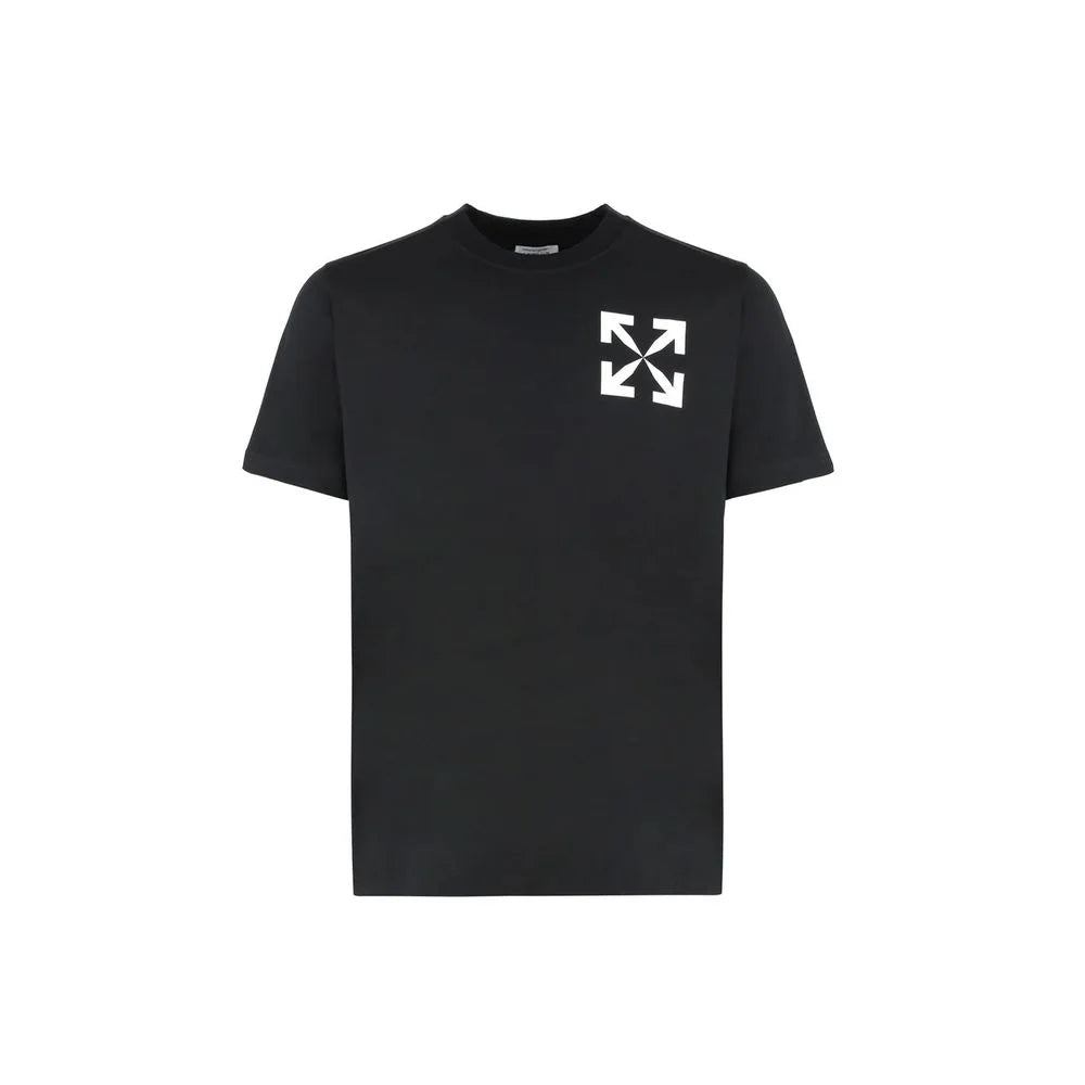 Off-White Black Cotton T-Shirt