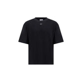 Off-White Black Cotton T-Shirt - L