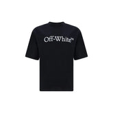 Off-White Black Cotton T-Shirt - S