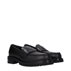 Off-White mustad nahast slip-on mokasiinid - EU41/US8