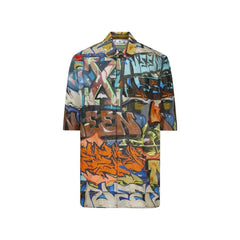Off-White Black Polyamide Pattern Shirt - M