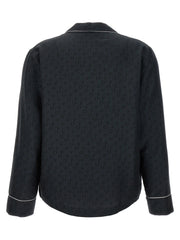 Off-White Black Silk Blouse