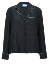 Off-White Black Silk Blouse