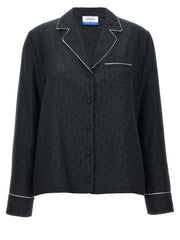 Off-White Black Silk Blouse