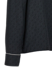 Off-White Black Silk Blouse