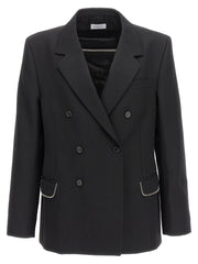 Off-White Black Virgin Wool Blazer