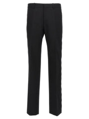 Off-White Black Virgin Wool Dress Pants