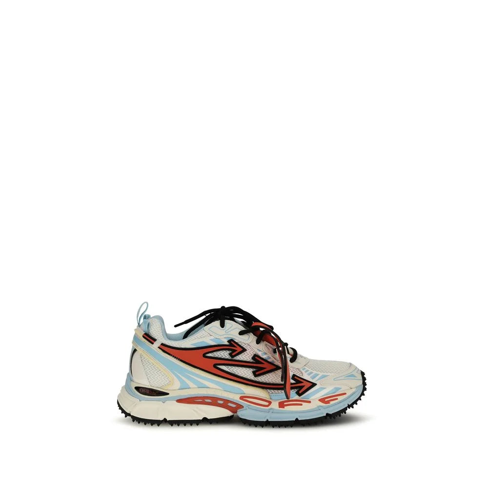 Off-White Blue Calf Leather Bos Taurus Athletic Sneakers - EU42/US9