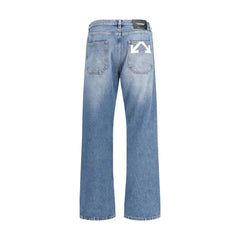 Jeans en coton bleu Off-White Coupe décontractée