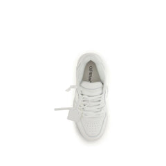 Off-White White Calf Leather Bos Taurus Low Top Sneakers