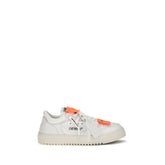 Off-White White Calf Leather Bos Taurus Low Top Sneakers