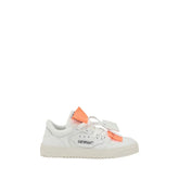 Off-White White Calf Leather Bos Taurus Low Top Sneakers
