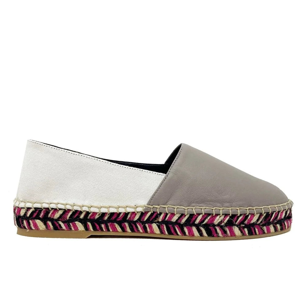 Off-White Leather Espadrilles - EU35/US5 - Flats