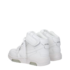 Off-White White Leather High Tops