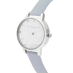 Olivia Burton Blue Artificial Leather Watch