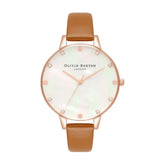 Olivia Burton Brown Artificial Leather Watch