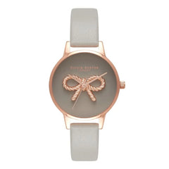 Olivia Burton Gray Artificial Leather Watch