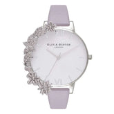 Olivia Burton Purple Artificial Leather Watch