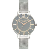 Olivia Burton Silver Stainless Steel Watch