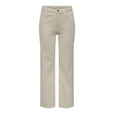 Only Beige Cotton Relaxed Fit Jean - Jeans