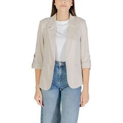 Only Beige Linen Blazer - IT36|XXS - Coats & Jackets