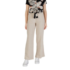 Only Beige Linen Pant - Trousers
