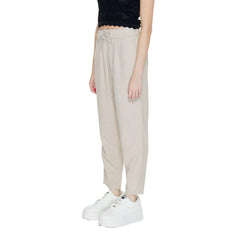 Only Beige Linen Pant - Trousers