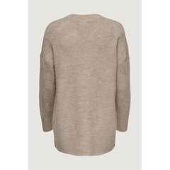 Only Beige Marabou Sweater - Sweaters