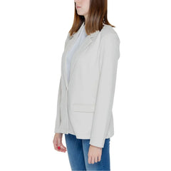 Only Beige Polyester Blazer - Coats & Jackets