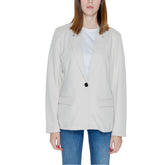 Only Beige Polyester Blazer - Coats & Jackets
