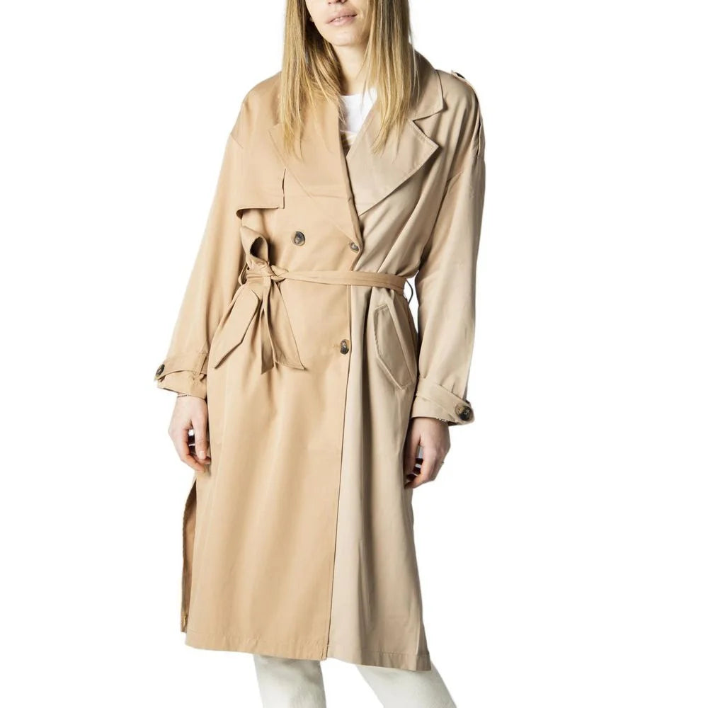 Only Beige Polyester Coat - L