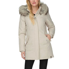 Only Beige Polyester Parka - IT42|M