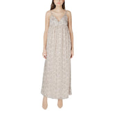 Only Beige Recycled Polyester Long - Dresses