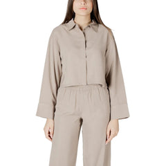 Only Beige Viscose Blouse - Blouses