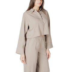 Only Beige Viscose Blouse - Blouses