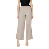 Only Beige Viscose Pant - L/32 - Trousers