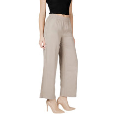 Only Beige Viscose Pant - L/32 - Trousers