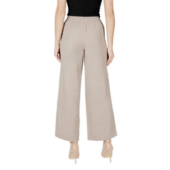 Only Beige Viscose Pant - L/32 - Trousers