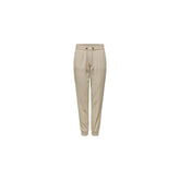Only Beige Viscose Pant - Trousers