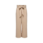 Only Beige Viscose Pant - XL - Trousers