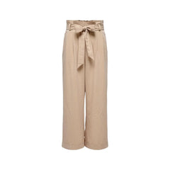 Only Beige Viscose Pant - XL - Trousers