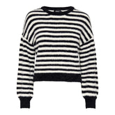 Only Black And White Marabou Sportswear - Sweaters