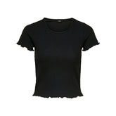 Only Black Polyester T-Shirt - T-Shirts