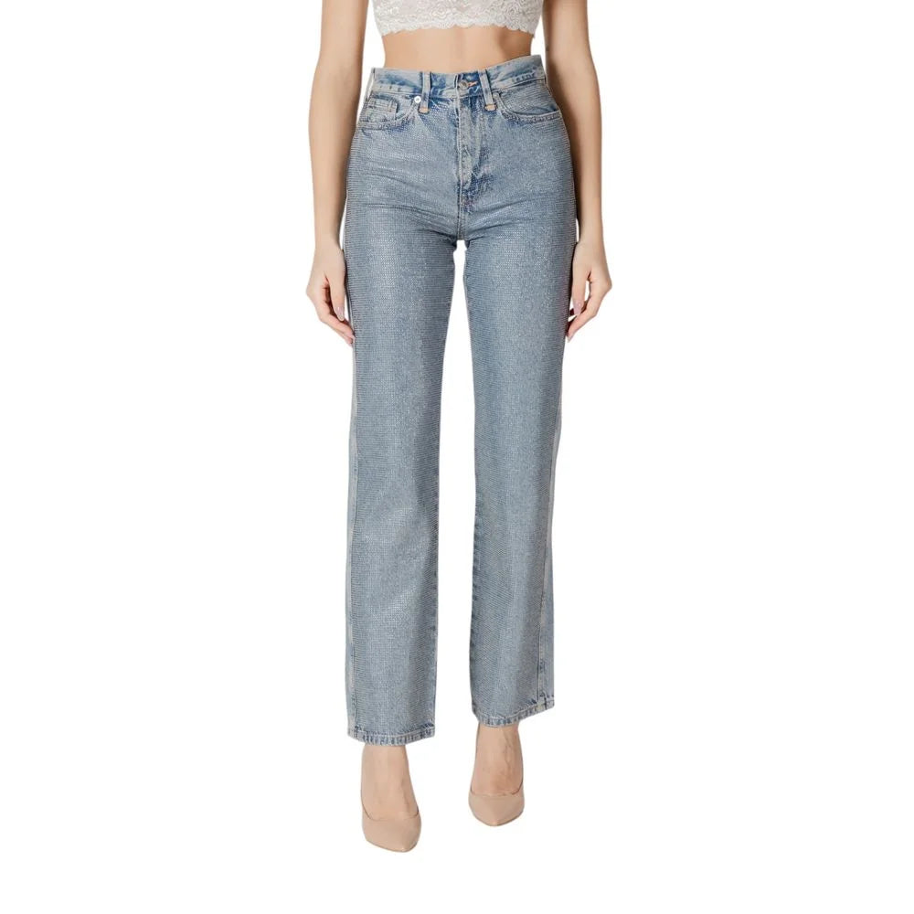 Only Blue Cotton Mom Jean - Jeans