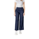 Only Blue Cotton Pant - Trousers